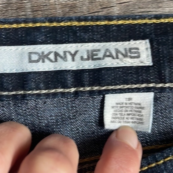 DKNY jeans blue denim boot cut baddie Times Square jean size 10 - Picture 5 of 10